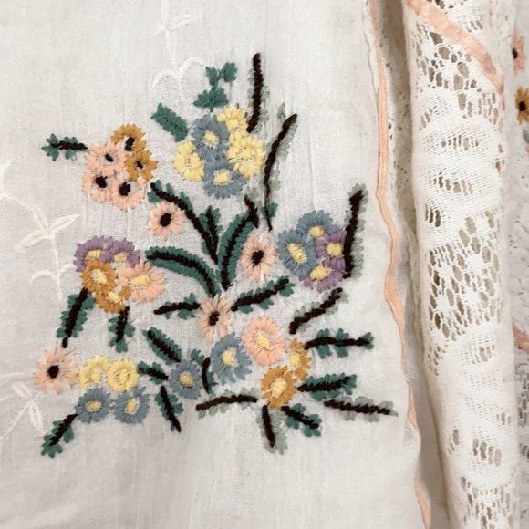 Free People Paris Picnic Patchwork Lace Top - Picture 6 of 9